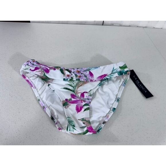 La Blanca Other - NWT!! "LA BLANCA" Mystic Palms,Shirred Band ,Hipster Bottoms SZ 6,Tropical,Ocean
